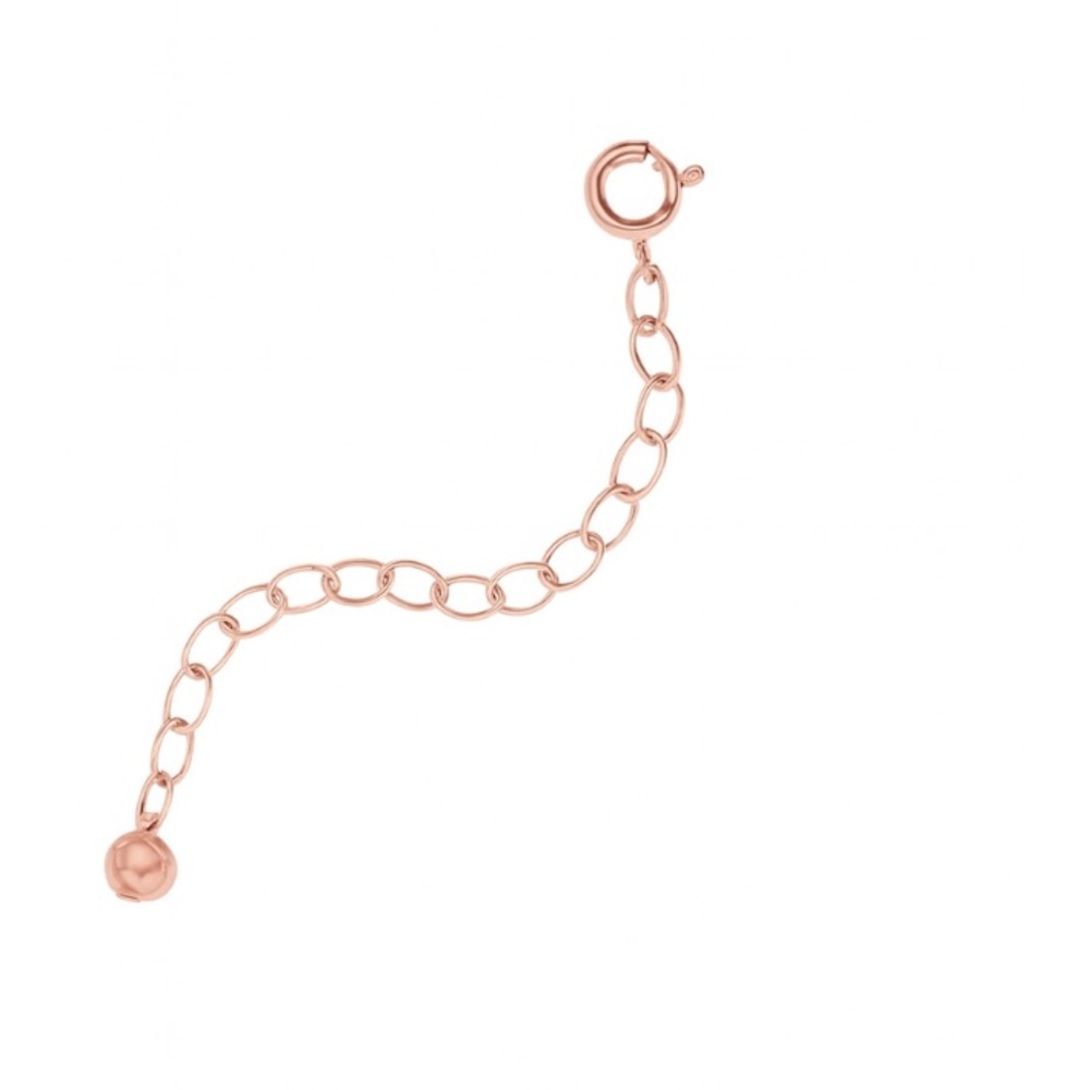 Giani Bernini 24k Rose Gold Over 925 Sterling Silver Extension Chain 2"